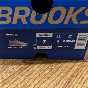 Brooks Ghost 16 Women's Shoes - Almond Peach and Purple - Unused